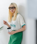 【CONVERSE/コンバース】ネップスラブ アーカイブロゴ リンガーTシャツ zo