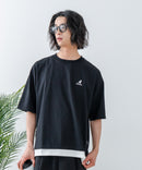 【KANGOL/カンゴール】 バックプリント フェイクレイヤード ビッグT