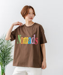 【C-FORT POINT/フォートポイント】カラフルロゴプリント ワイドシルエットTシャツ 韓国ファッション 部屋着 ワンマイル 春夏 ゆったり 綿100% ❘ジーンズメイト公式オンラインショップ