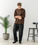 【BLUE STANDARD/ブルースタンダード】スエードライク オーバーサイズ7分袖Tシャツ 春服 ❘ジーンズメイト公式オンラインショップ