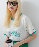 【CONVERSE/コンバース】ネップスラブ アーカイブロゴ リンガーTシャツ zo