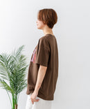 【C-FORT POINT/フォートポイント】カラフルロゴプリント ワイドシルエットTシャツ 韓国ファッション 部屋着 ワンマイル 春夏 ゆったり 綿100% ❘ジーンズメイト公式オンラインショップ