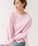 【HANES/ヘインズ】【ヘビーウェイト（肉厚）のコットン100％生地を使用】1P BEEFY-T for HER ボリュームスリーブTシャツ 長袖 無地 シンプル タフ サイドスリット 華奢見え タグレス仕様 ❘ジーンズメイト公式オンラインショップ