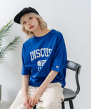 【DISCUS/ディスカス】カレッジロゴプリント ヘビーウェイトTシャツ ルーズシルエット