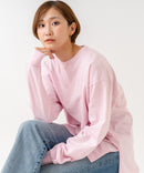 【HANES/ヘインズ】【ヘビーウェイト（肉厚）のコットン100％生地を使用】1P BEEFY-T for HER ボリュームスリーブTシャツ 長袖 無地 シンプル タフ サイドスリット 華奢見え タグレス仕様 ❘ジーンズメイト公式オンラインショップ