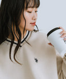 【U.S. POLO ASSN./ユーエスポロアッスン】Vネック リブライン 裏起毛 スウェットトレーナー