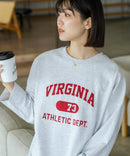 【DISCUS/ディスカス】【カレッジ調のブランドロゴプリントがアクセント】8分袖 ワイドシルエットTシャツ 綿100% カットソー ブランドロゴ カジュアル レイヤード アメカジ ストリート ❘ジーンズメイト公式オンラインショップ