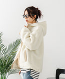 【CONVERSE/コンバース】ボア 切り替え フードジャケット