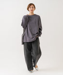 【HANES/ヘインズ】【ヘビーウェイト（肉厚）のコットン100％生地を使用】1P BEEFY-T for HER ボリュームスリーブTシャツ 長袖 無地 シンプル タフ サイドスリット 華奢見え タグレス仕様 ❘ジーンズメイト公式オンラインショップ
