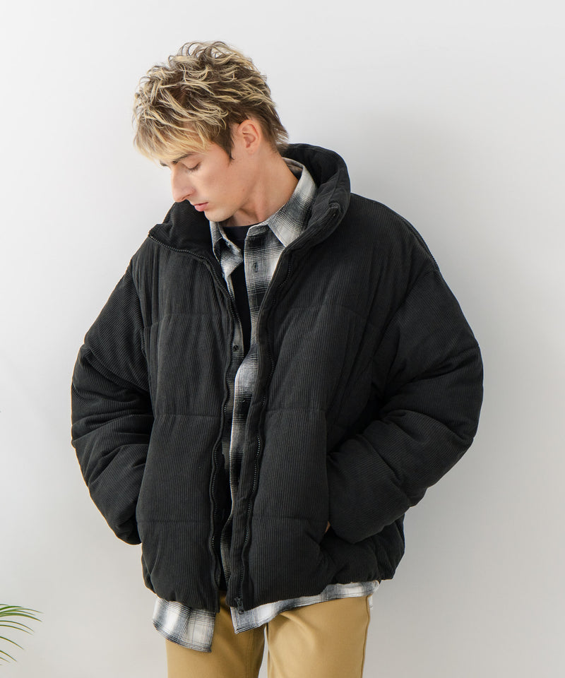 【Blue Standard/ブルースタンダード】コーデュロイ 軽量ファイバーダウンジャケット エコダウン