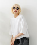 【SAVIER/サビアー】×【ZERO STAIN/ゼロステイン】コラボ Vガセット クルーネック Tシャツ