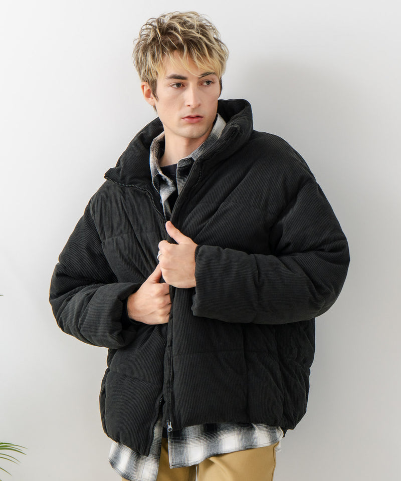 【Blue Standard/ブルースタンダード】コーデュロイ 軽量ファイバーダウンジャケット エコダウン
