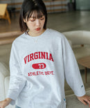 【DISCUS/ディスカス】【カレッジ調のブランドロゴプリントがアクセント】8分袖 ワイドシルエットTシャツ 綿100% カットソー ブランドロゴ カジュアル レイヤード アメカジ ストリート ❘ジーンズメイト公式オンラインショップ
