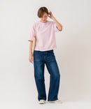 【HANES/ヘインズ】【ヘビーウェイト（肉厚）のコットン100％生地】1P BEEFY-T for HER クルーネックTシャツ 半袖 無地 シンプル タフ すっきり見え ボクシーシルエット タグレス仕様 ❘ジーンズメイト公式オンラインショップ