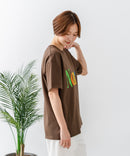 【C-FORT POINT/フォートポイント】カラフルロゴプリント ワイドシルエットTシャツ 韓国ファッション 部屋着 ワンマイル 春夏 ゆったり 綿100% ❘ジーンズメイト公式オンラインショップ