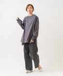 【HANES/ヘインズ】【ヘビーウェイト（肉厚）のコットン100％生地を使用】1P BEEFY-T for HER ボリュームスリーブTシャツ 長袖 無地 シンプル タフ サイドスリット 華奢見え タグレス仕様 ❘ジーンズメイト公式オンラインショップ