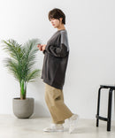 【C-FORT POINT/フォートポイント】コーデュロイ ワッフル 切り替え チュニック