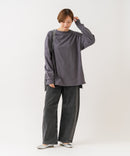 【HANES/ヘインズ】【ヘビーウェイト（肉厚）のコットン100％生地を使用】1P BEEFY-T for HER ボリュームスリーブTシャツ 長袖 無地 シンプル タフ サイドスリット 華奢見え タグレス仕様 ❘ジーンズメイト公式オンラインショップ