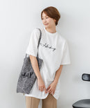 【C-FORTPOINT/フォートポイント】【動きやすいサイドスリット入り】フロントロゴ 刺繍チュニック ゆったりシルエット 体形カバー シンプル カジュアル