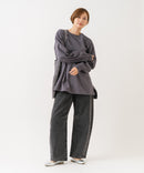 【HANES/ヘインズ】【ヘビーウェイト（肉厚）のコットン100％生地を使用】1P BEEFY-T for HER ボリュームスリーブTシャツ 長袖 無地 シンプル タフ サイドスリット 華奢見え タグレス仕様 ❘ジーンズメイト公式オンラインショップ