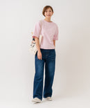 【HANES/ヘインズ】【ヘビーウェイト（肉厚）のコットン100％生地】1P BEEFY-T for HER クルーネックTシャツ 半袖 無地 シンプル タフ すっきり見え ボクシーシルエット タグレス仕様 ❘ジーンズメイト公式オンラインショップ