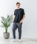 快適！スーパーストレッチイージーパンツ イージーケア 接触冷感 前開き ウエストゴム UVカット【Blue Standard:ブルースタンダード】