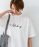 【C-FORTPOINT/フォートポイント】【動きやすいサイドスリット入り】フロントロゴ 刺繍チュニック ゆったりシルエット 体形カバー シンプル カジュアル