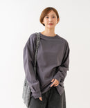 【HANES/ヘインズ】【ヘビーウェイト（肉厚）のコットン100％生地を使用】1P BEEFY-T for HER ボリュームスリーブTシャツ 長袖 無地 シンプル タフ サイドスリット 華奢見え タグレス仕様 ❘ジーンズメイト公式オンラインショップ