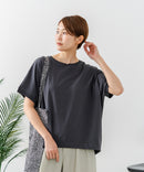 【C-FORTPOINT/フォートポイント】【涼しさと美シルエットを叶える 接触冷感機能付き】ドルマンスリーブ5分袖Tシャツ ひんやり涼しい 体型カバー 華奢見え ゆったり