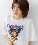 【sanrio/サンリオ】【ゆったりルーズシルエット】日焼けキャラクター サガラ刺繍Tシャツ ハローキティ クロミ ポチャッコ y2k 平成レトロ