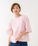 【HANES/ヘインズ】【ヘビーウェイト（肉厚）のコットン100％生地】1P BEEFY-T for HER クルーネックTシャツ 半袖 無地 シンプル タフ すっきり見え ボクシーシルエット タグレス仕様 ❘ジーンズメイト公式オンラインショップ