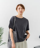 【C-FORTPOINT/フォートポイント】【涼しさと美シルエットを叶える 接触冷感機能付き】ドルマンスリーブ5分袖Tシャツ ひんやり涼しい 体型カバー 華奢見え ゆったり