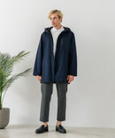 【BLUE STANDARD/ブルースタンダード】マルチファンクション フードハーフコート 撥水 防風 軽量 ビジカジ ビズ