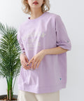 【DISCUS/ディスカス】ヘビーウェイト カレッジロゴプリントTシャツ ルーズシルエット