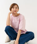【HANES/ヘインズ】【ヘビーウェイト（肉厚）のコットン100％生地】1P BEEFY-T for HER クルーネックTシャツ 半袖 無地 シンプル タフ すっきり見え ボクシーシルエット タグレス仕様 ❘ジーンズメイト公式オンラインショップ