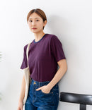 【C-FORTPOINT/フォートポイント】【細見え スタイルアップ効果】細ボーダー ジャガードリブTシャツ 着痩せ きれいめ オフィス 通勤 大人カジュアル フレンチシック