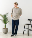 【BLUE STANDARD/ブルースタンダード】スエードライク オーバーサイズ7分袖Tシャツ 春服 ❘ジーンズメイト公式オンラインショップ