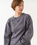 【HANES/ヘインズ】【ヘビーウェイト（肉厚）のコットン100％生地を使用】1P BEEFY-T for HER ボリュームスリーブTシャツ 長袖 無地 シンプル タフ サイドスリット 華奢見え タグレス仕様 ❘ジーンズメイト公式オンラインショップ