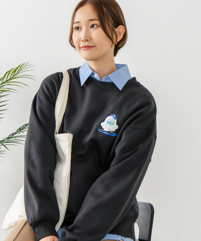 【C-FORT POINT/フォートポイント】オバケスケボー 刺繍トレーナー