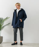 【BLUE STANDARD/ブルースタンダード】マルチファンクション フードハーフコート 撥水 防風 軽量 ビジカジ ビズ