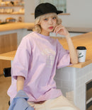 【DISCUS/ディスカス】ヘビーウェイト カレッジロゴプリントTシャツ ルーズシルエット