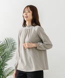 【FORT POINT/フォートポイント】シャーリング ハイネック トップス