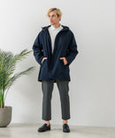 【BLUE STANDARD/ブルースタンダード】マルチファンクション フードハーフコート 撥水 防風 軽量 ビジカジ ビズ