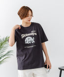 【C-FORT POINT/フォートポイント】【ゆったりルーズシルエット】フレンチブルドッグ×カレッジ風ロゴTシャツ フレブル 犬好き 古着風 ヴィンテージ風 おしゃれ 可愛い