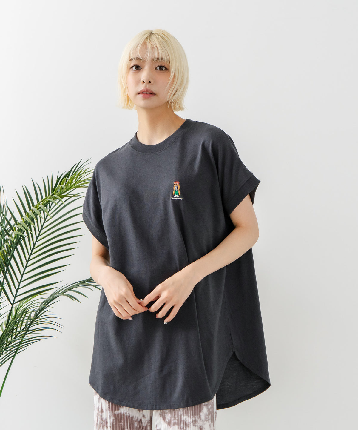 ホワイトテディベア Tシャツ付き テディベア刺繍Tシャツ メンズ(M ホワイト): トップス｜Right-on公式