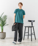 【C-FORTPOINT/フォートポイント】【上品なモックネックデザイン 接触冷感機能付き】 モックネックフレンチスリーブTシャツ プチハイネック ボトルネック ひんやり涼しい 華奢見え