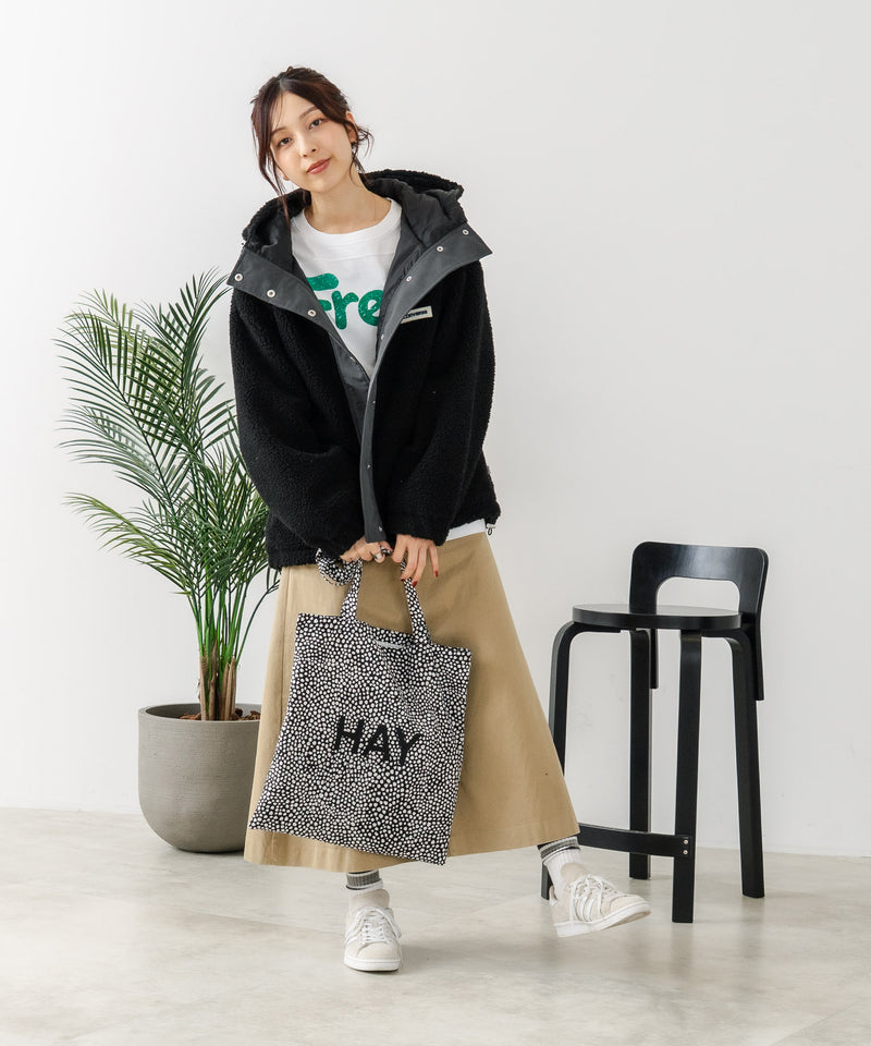 【CONVERSE/コンバース】ボア 切り替え フードジャケット