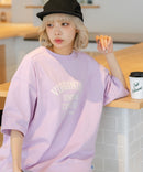 【DISCUS/ディスカス】ヘビーウェイト カレッジロゴプリントTシャツ ルーズシルエット