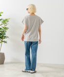 リラックスフィットワンポイント刺繍フレンチスリーブ Ｔシャツ 【U.S. POLO ASSN./ユーエスポロアッスン】　　　　　　　　　　　　　　　　　　　　　　　　　　　　　　　　　　　　　　　　　　　　　　　　　　　　　　　　　　　　