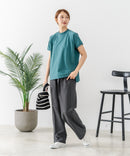【C-FORTPOINT/フォートポイント】【上品なモックネックデザイン 接触冷感機能付き】 モックネックフレンチスリーブTシャツ プチハイネック ボトルネック ひんやり涼しい 華奢見え